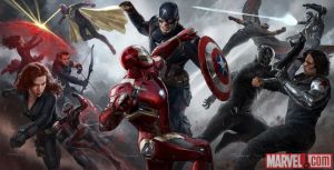 Captain America Civil War promotional art